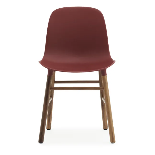 Form Walnut Chair | Red