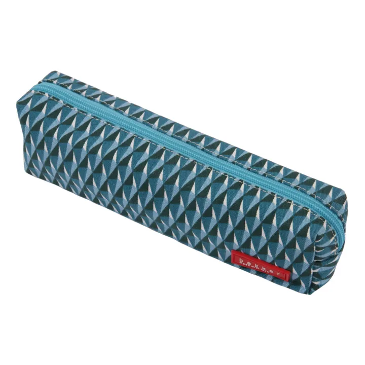 Diamond Canvas Pencil Case  | Blue Green- Product image n°3