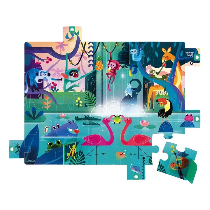 Puzzle sorprsa Festino della jungla - 20 pezzi- Immagine del prodotto n°3
