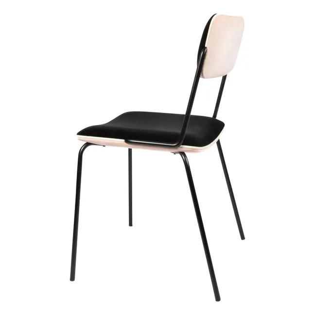 Double Jeu Velvet Chair | Powder pink