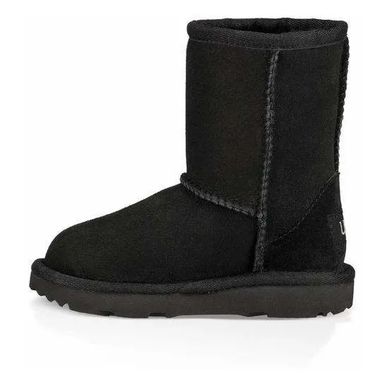 Classic II Fur Lined Suede Boots | Black