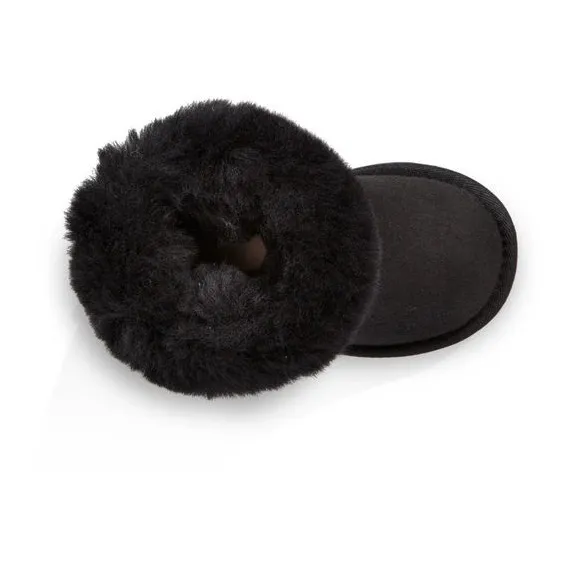 Classic II Fur Lined Suede Boots | Black
