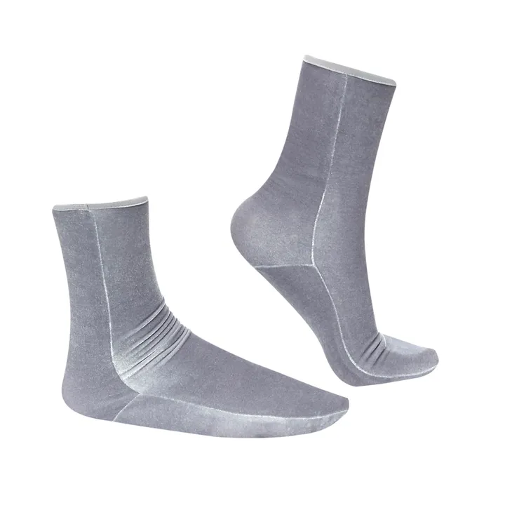 Samt-Socken Ankle | Silber- Produktbild Nr. 0