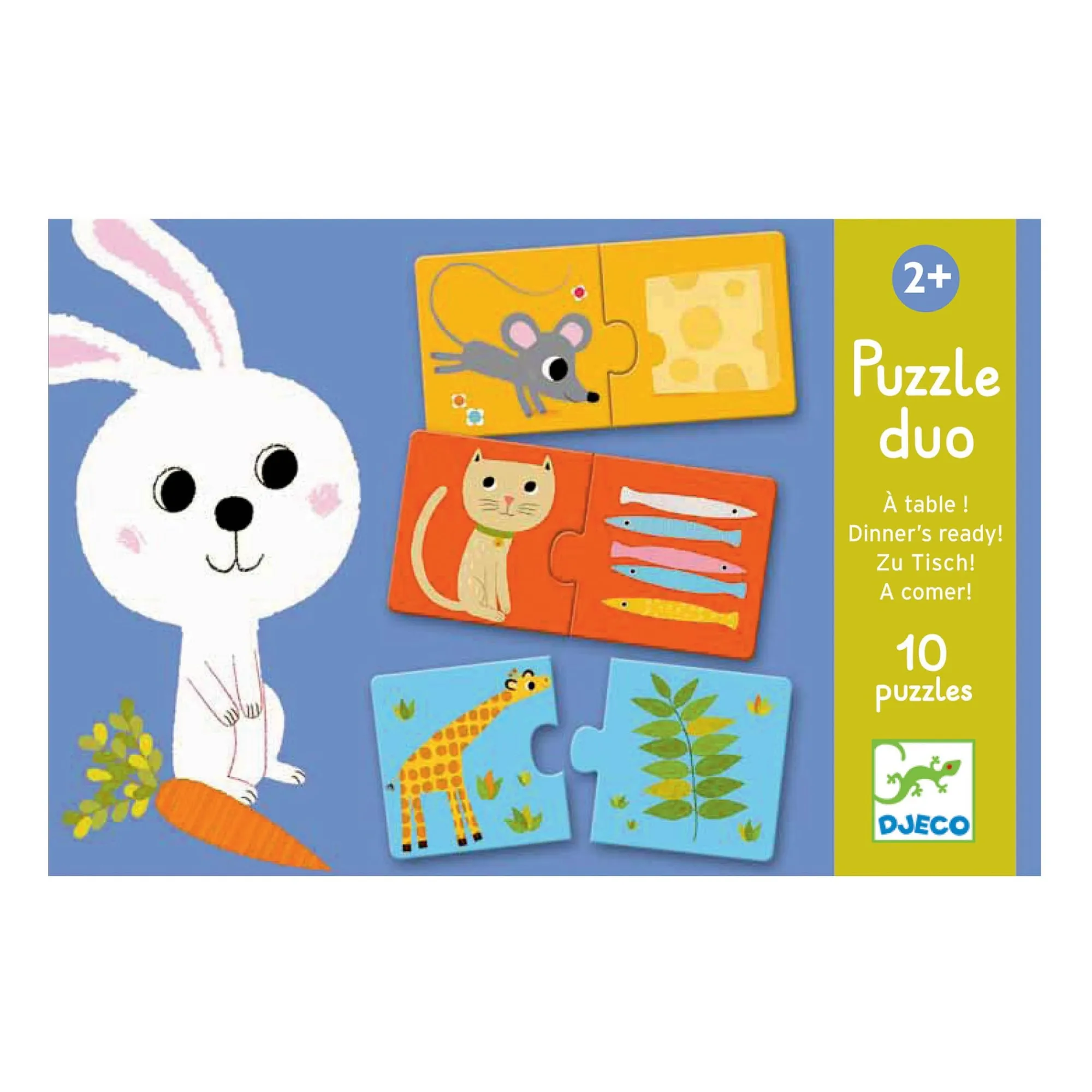 Djeco Multicoloured Duo Meal Time Puzzle