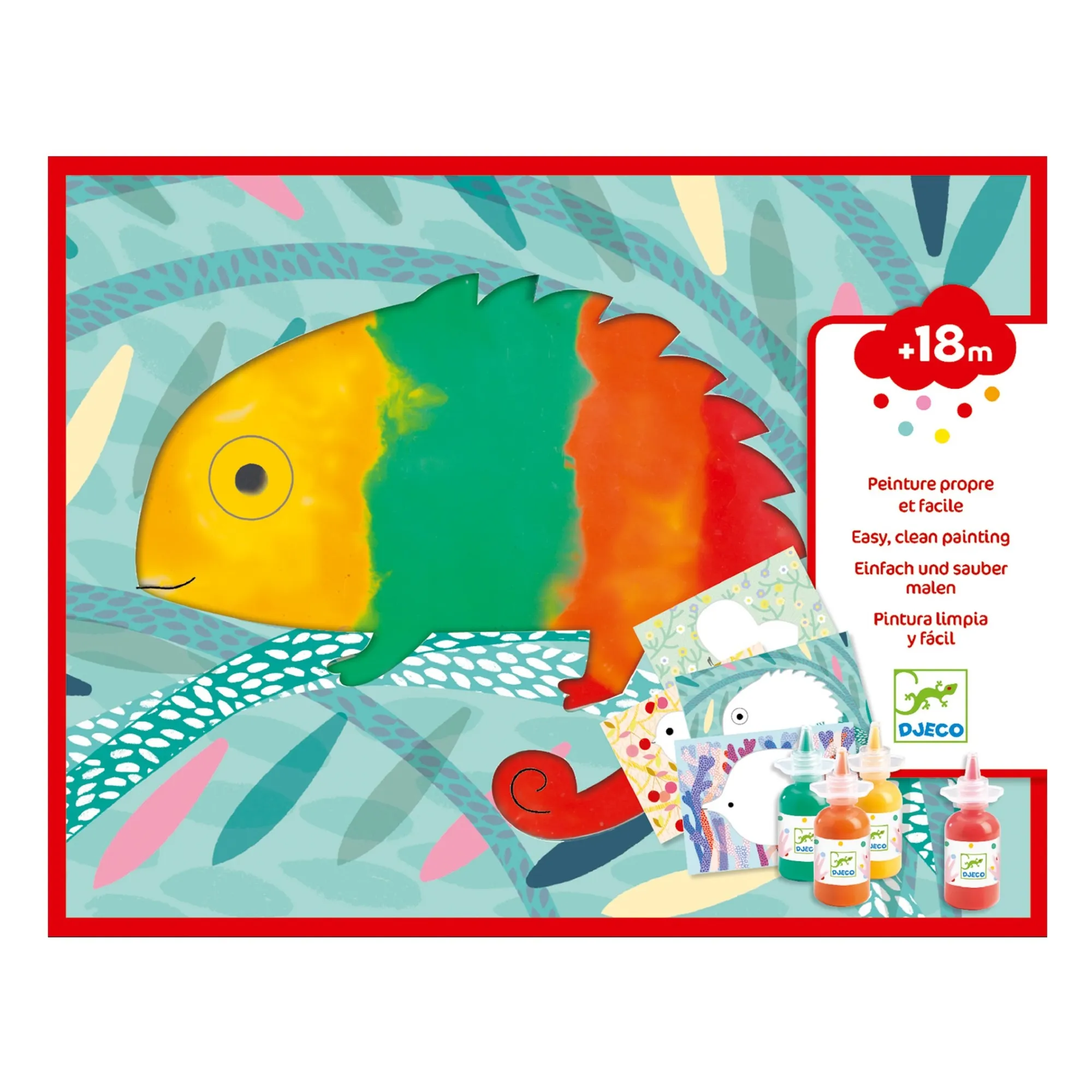 Djeco Multicoloured Finger Painting Set
