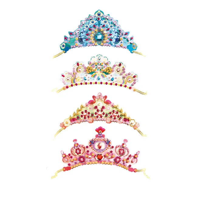Diademe zum Verkleiden Wie eine Prinzessin - 4er-Set
