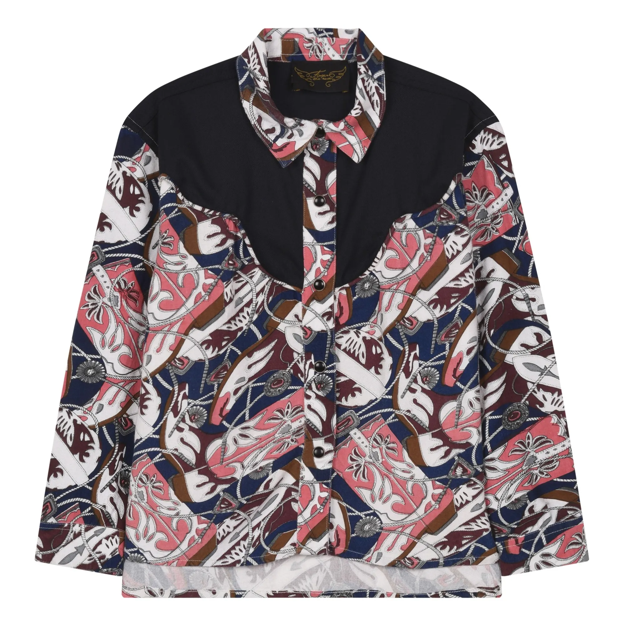 Finger In The Nose Navy Blue Meryl Shirt