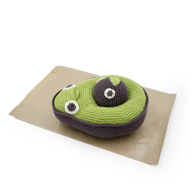 Crocheted Musical Avocado Toy | Green