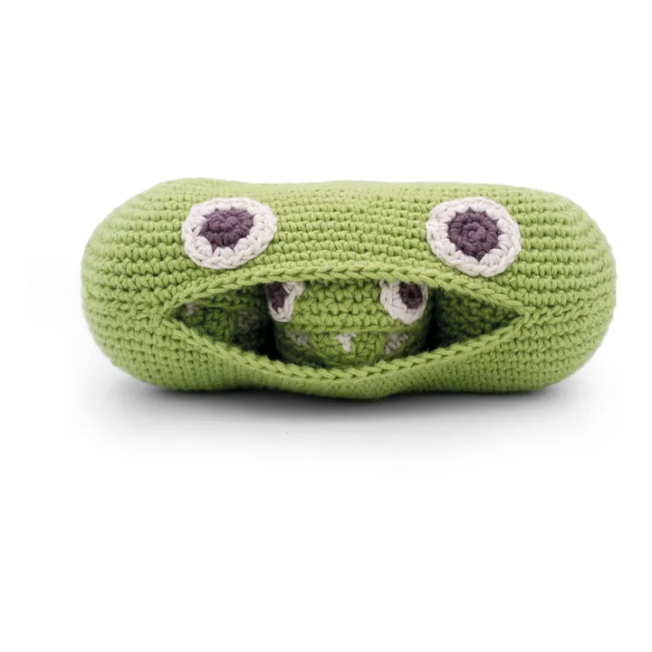 Crocheted Pea Rattle- Product image n°0