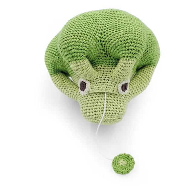 Crocheted Musical Broccoli Toy | Green
