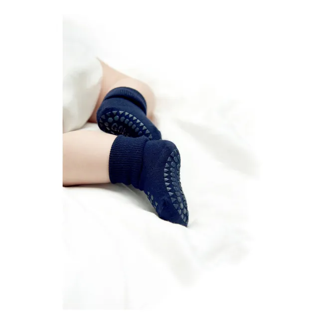 Antirutschsocken Bambus | Navy