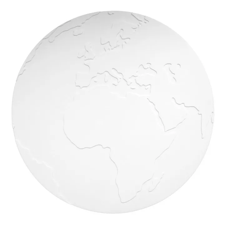 Tischset Planet Erde aus Silikon | Weiß- Produktbild Nr. 0