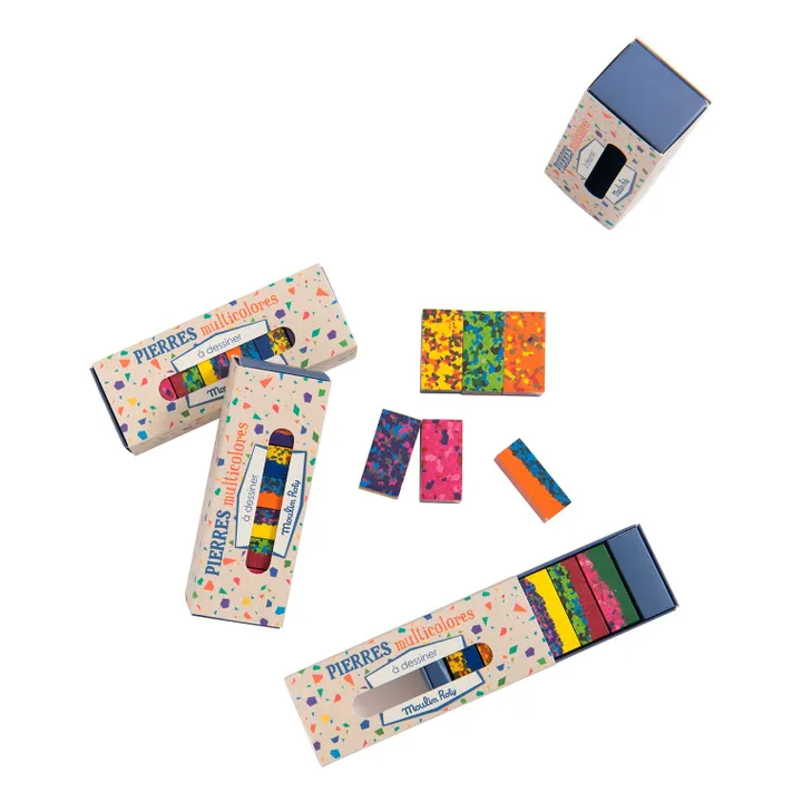 Caja con 6 ceras multicolor- Imagen del producto n°1