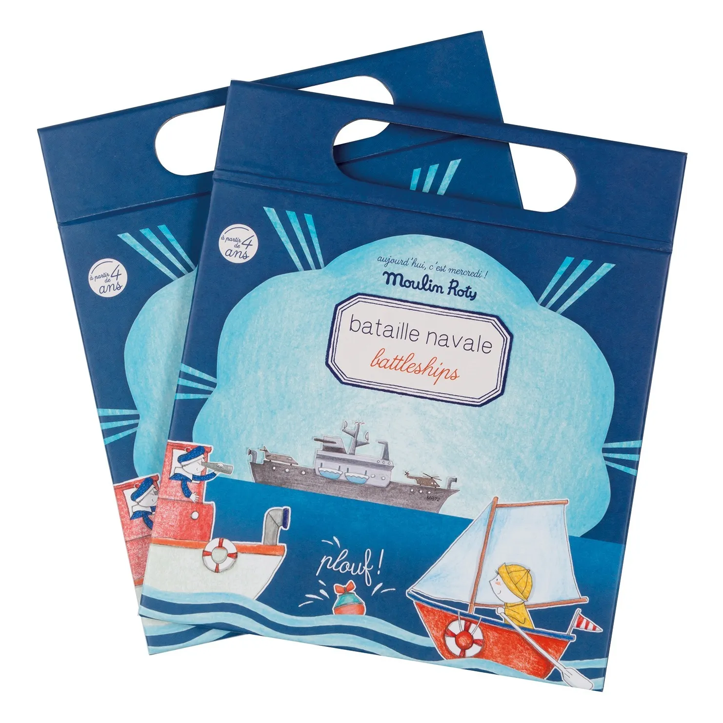 Moulin Roty Multicoloured Battleships Magnetic Toy