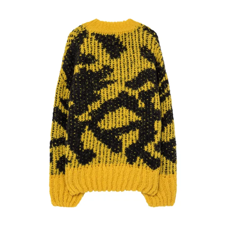 The Animals Observatory Arty Raccoon Cardigan Yellow Smallable