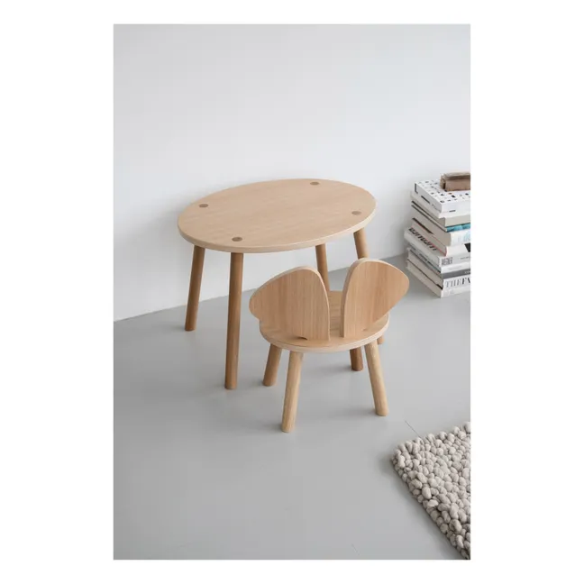 Mouse table in oak | Oak