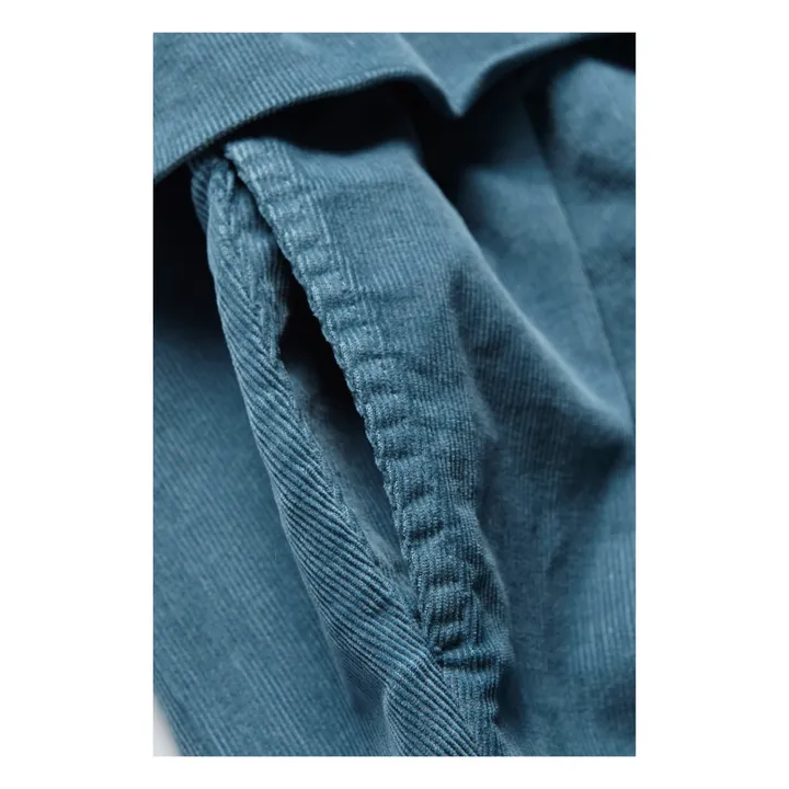 Pantalon Velours Dizzy | Bleu pétrole- Image produit n°1