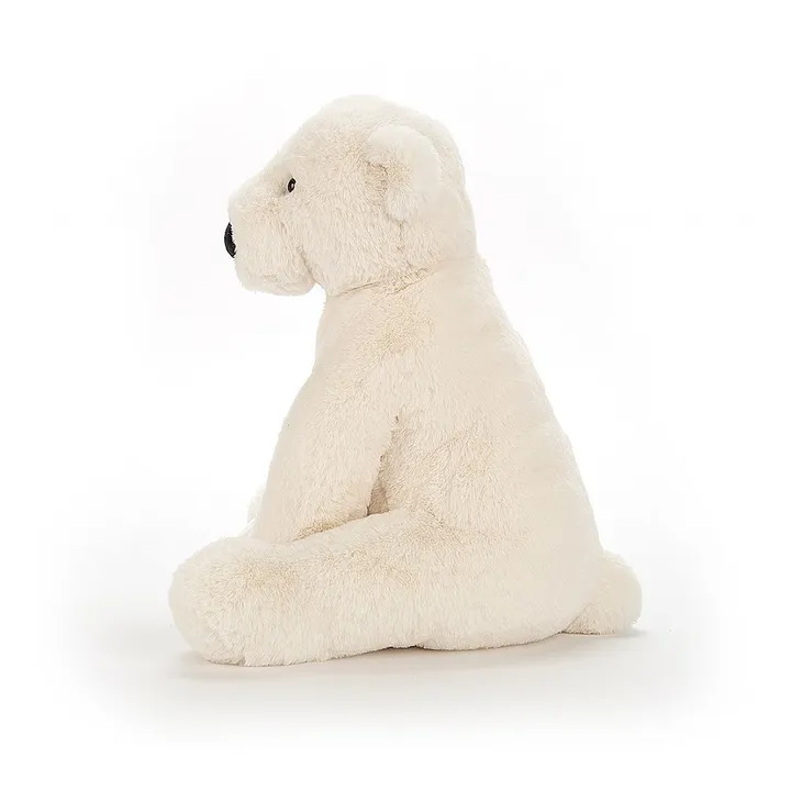 Peluche orso polare seduto Perry | Bianco- Immagine del prodotto n°1