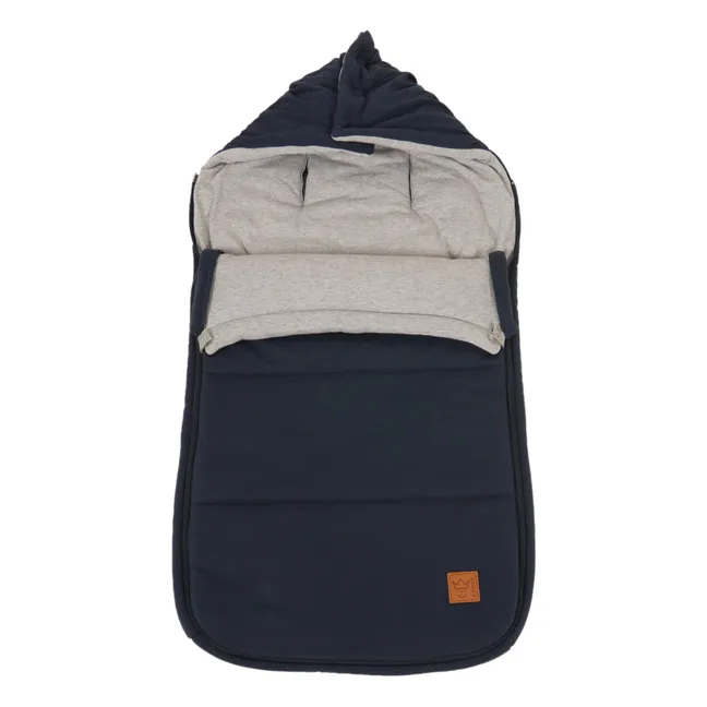 Cotton Jersey Footmuff | Navy blue