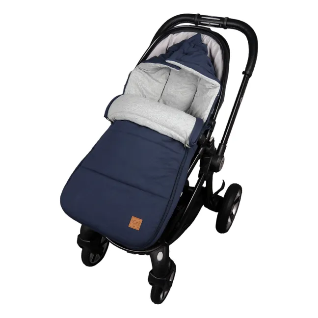 Cotton Jersey Footmuff | Navy blue