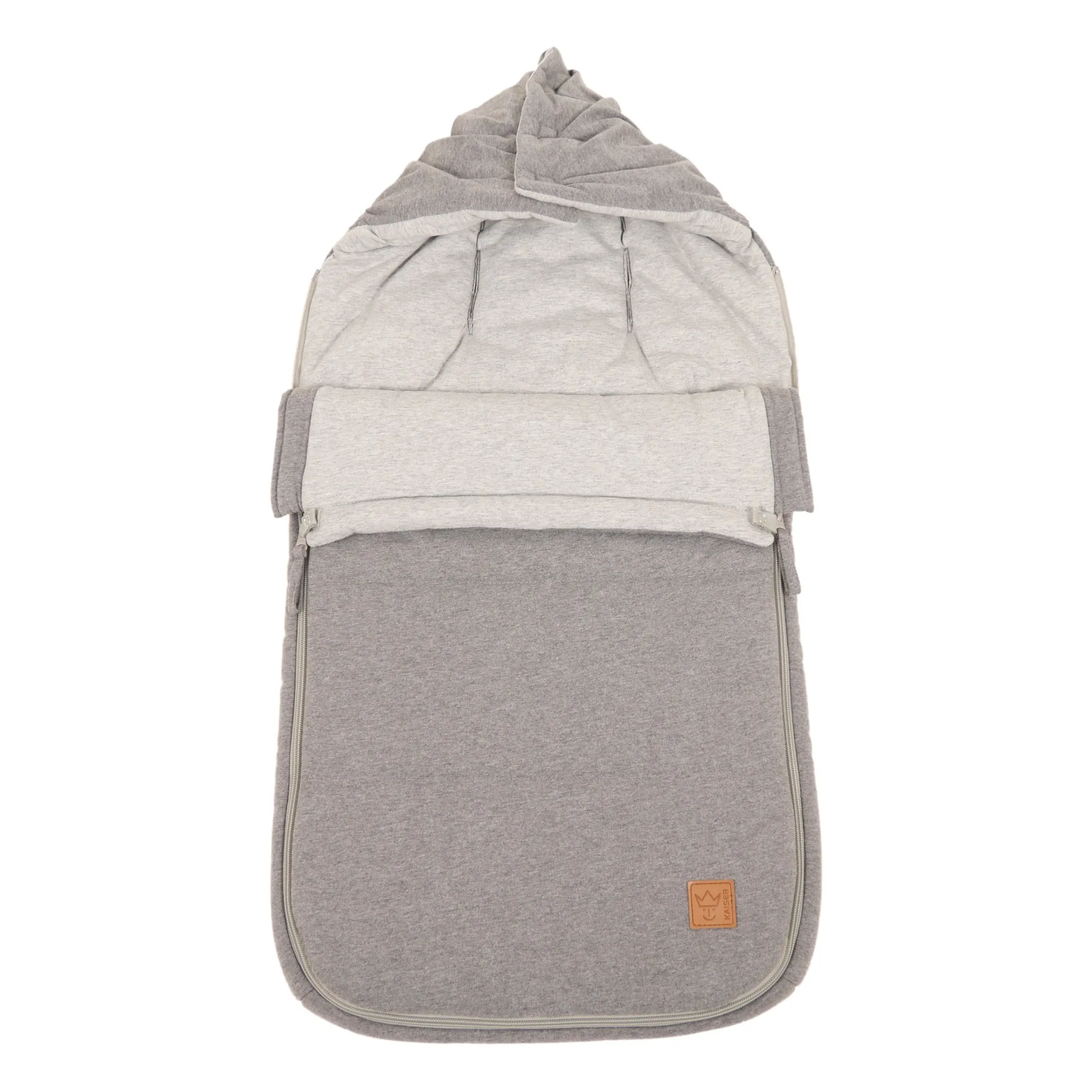 Kaiser Charcoal Grey Cotton Jersey Footmuff