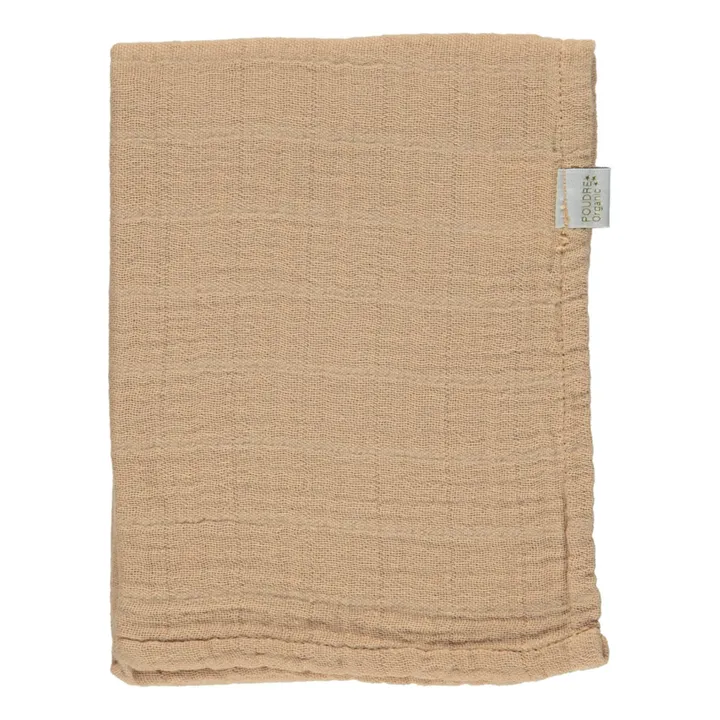 Poppy Small Muslin Cloth | Camel- Product image n°0