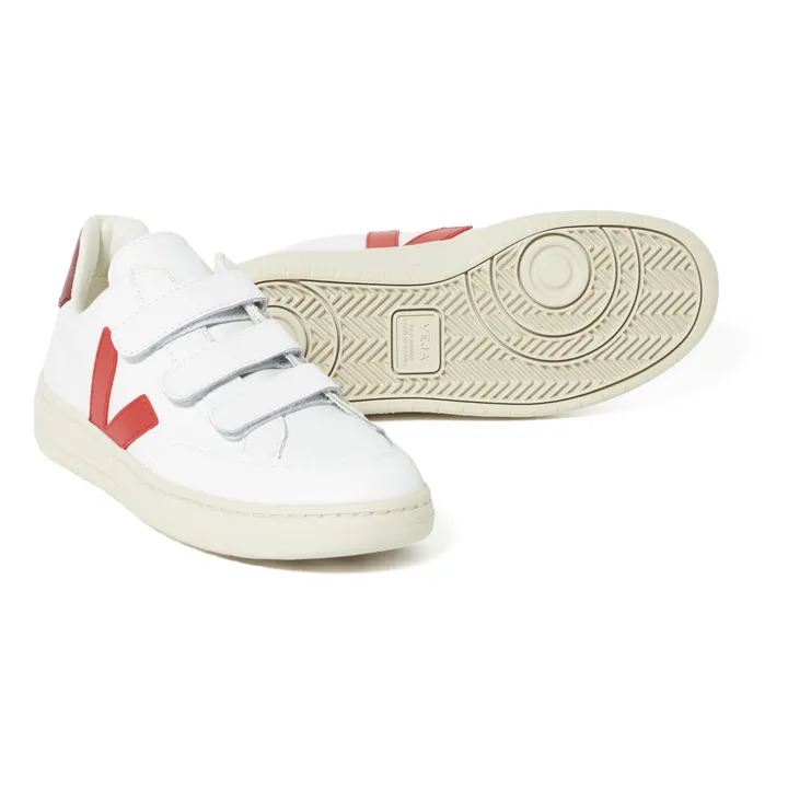 V-Lock Leather Sneakers | Red- Product image n°2