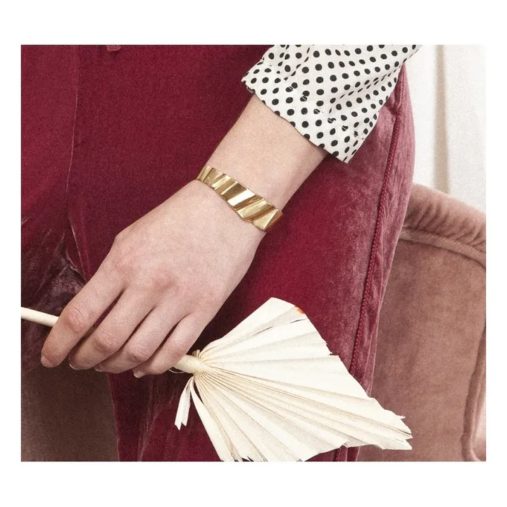 Traviata Maxi Cuff Bracelet | Gold- Product image n°2