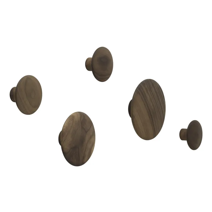 Perchero The Dots - Set de 5 | Walnut- Imagen del producto n°0