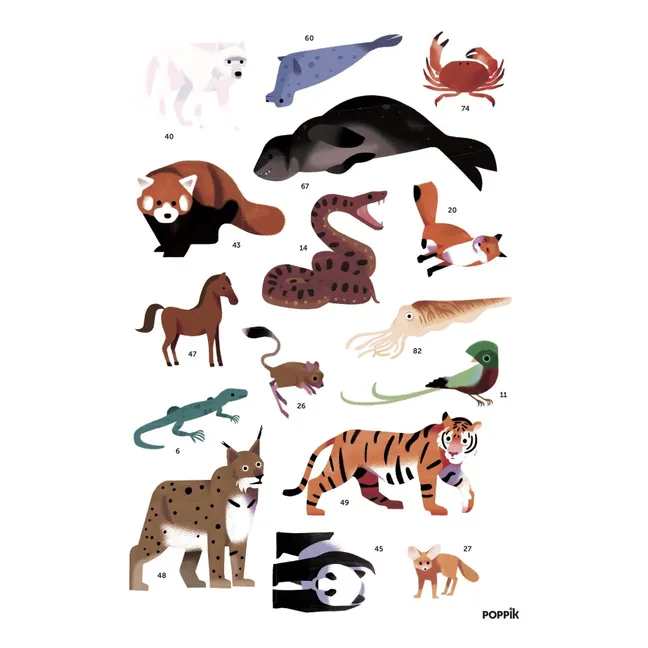 Poster sticker Animaux