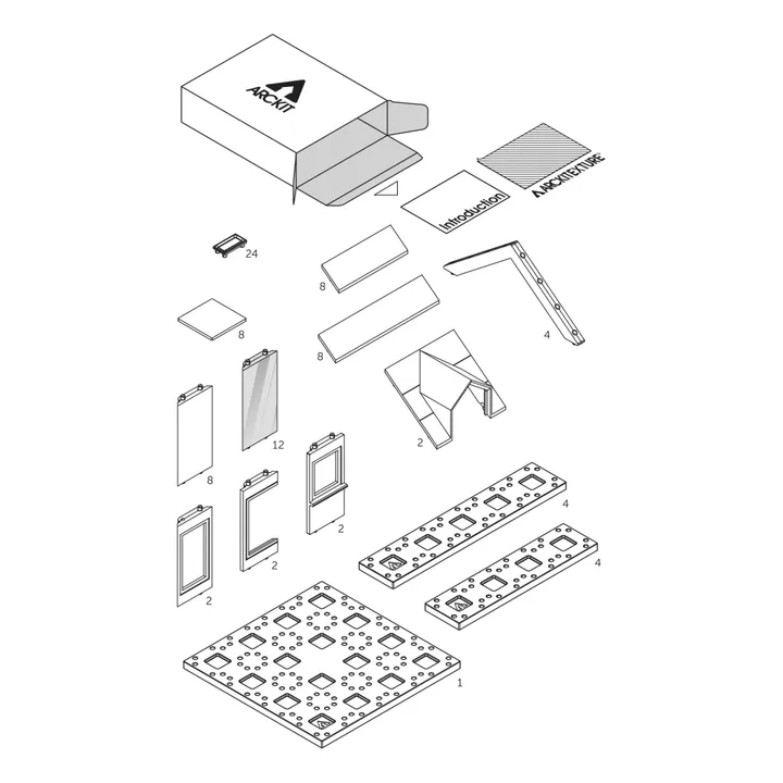 Konstruktionsspiel Mini Dormer - Set mit 80 Teilen- Produktbild Nr. 3