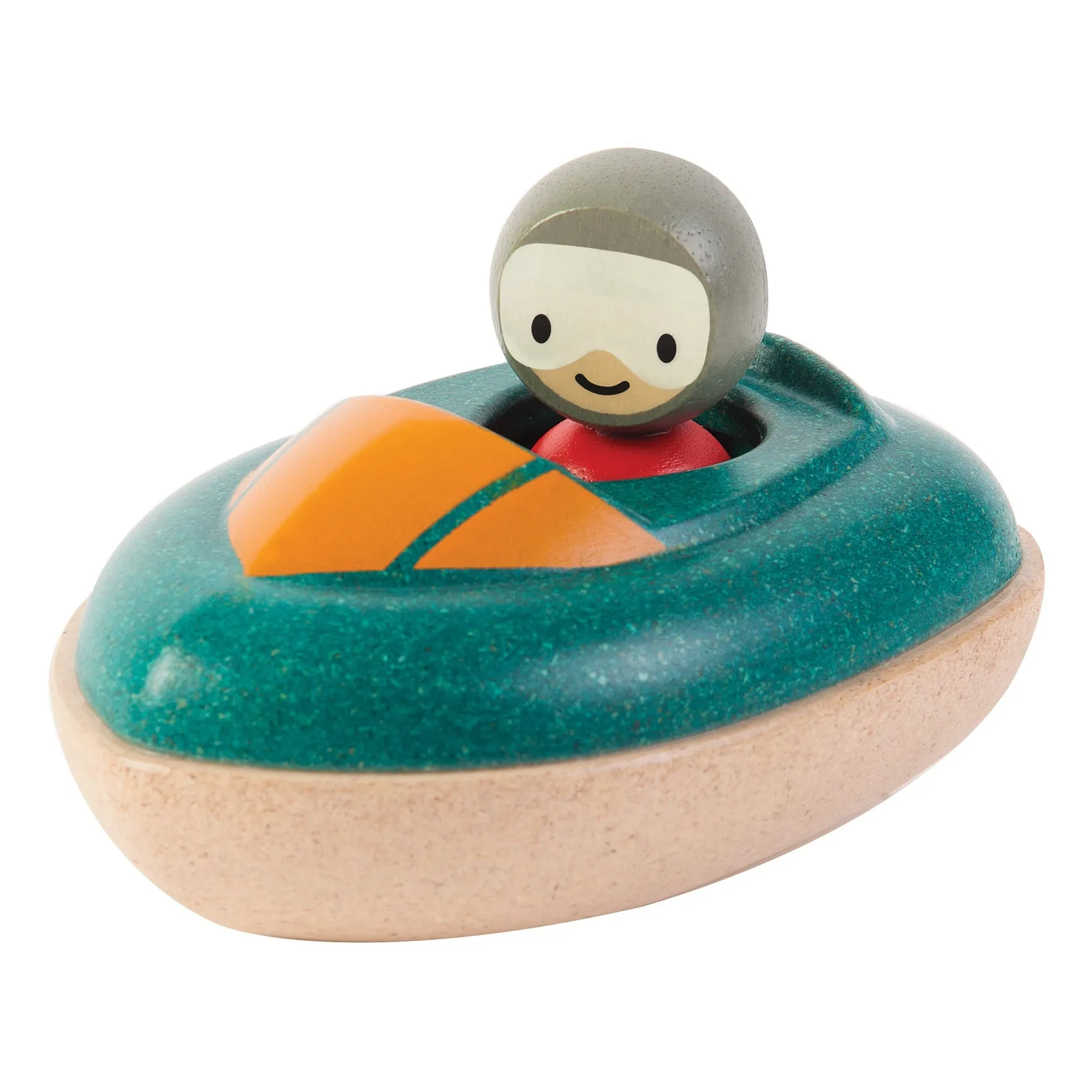 Plan Toys Multicoloured Floating Speed Boat Toy