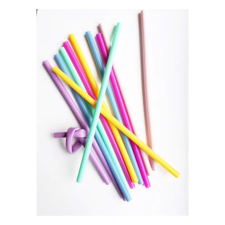 Silicon Straws - Set of 6 | Pink- Product image n°4