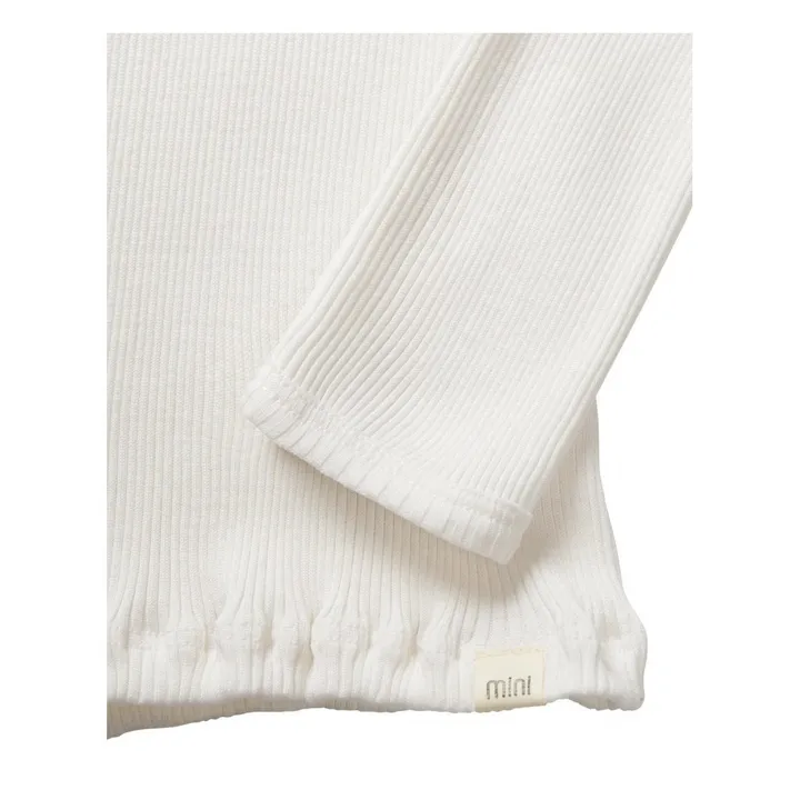 Camiseta Bergen de seda y algodón | Blanco Roto- Imagen del producto n°4