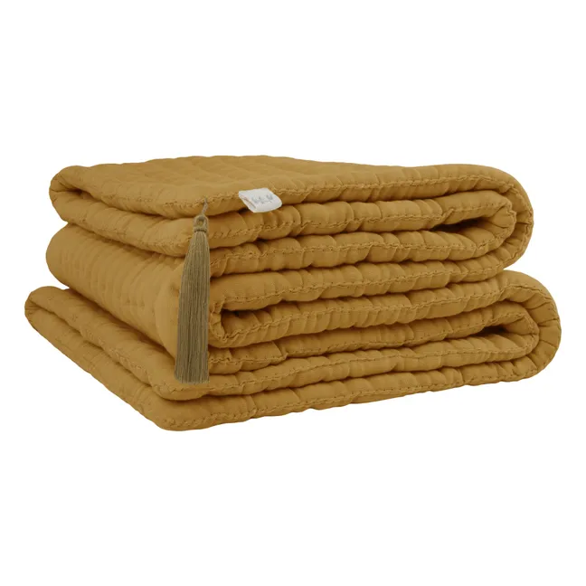 Teppich Tatami aus Bio-Baumwolle | Gold S024