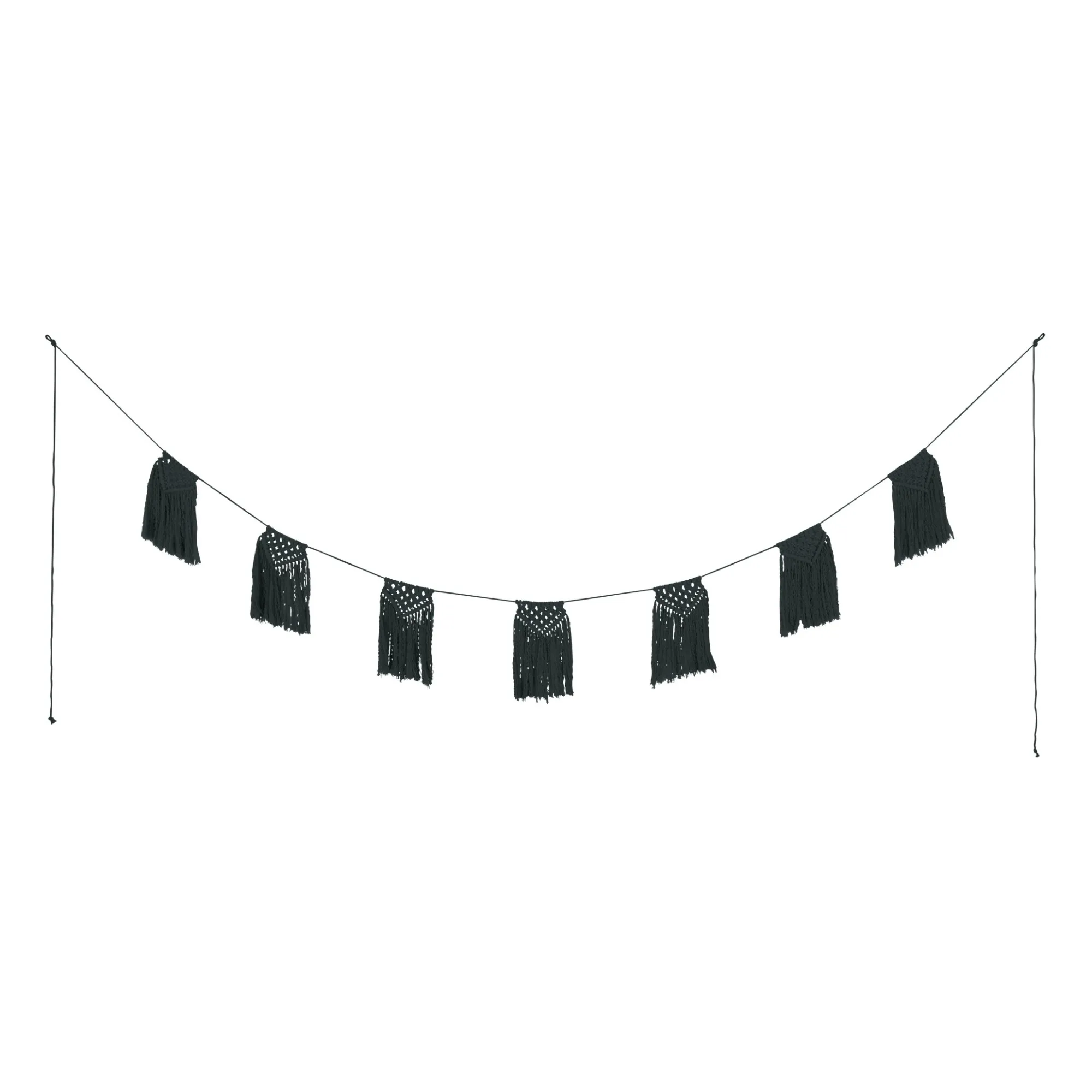 Numero 74 Dark Grey S021 Macramé Garland