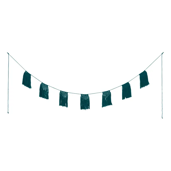Guirlande Macramé | Teal Blue S022