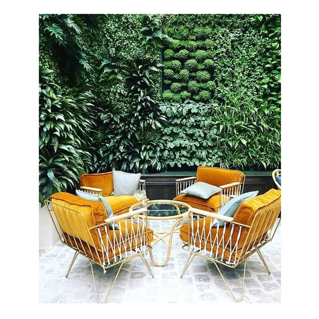 Sillón Croisette epoxi blanco y algodón | Blanco