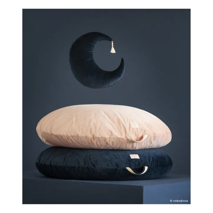 Pierrot Velvet Cushion | Midnight blue- Product image n°2