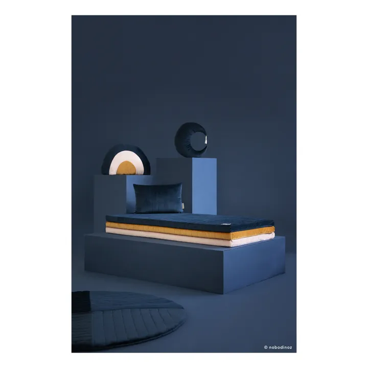 Pierrot Velvet Cushion | Midnight blue- Product image n°3