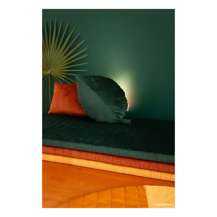 Coussin Palma en velours | Vert foncé- Image produit n°4