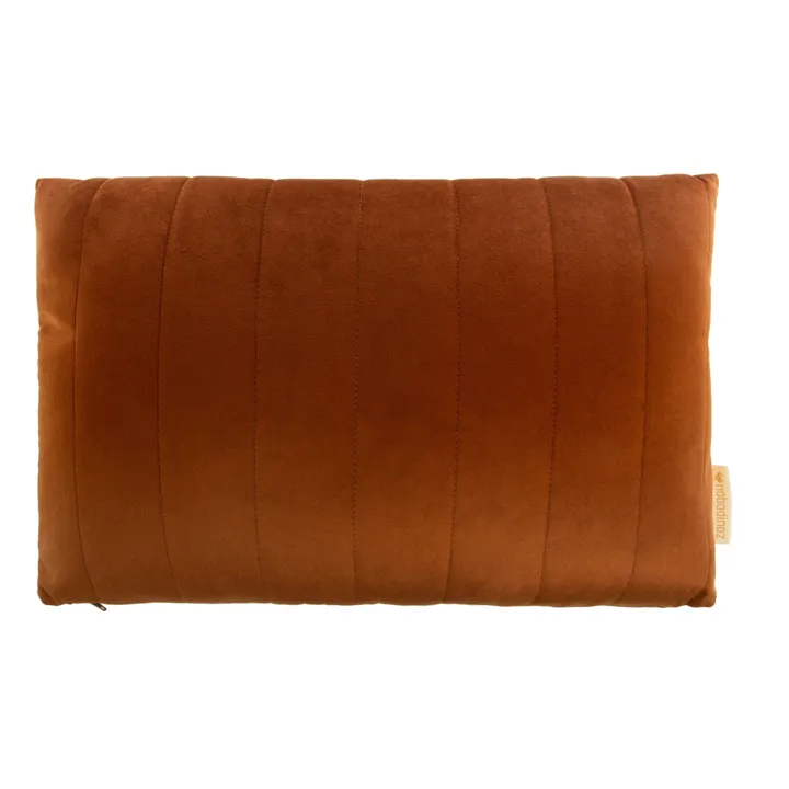 Large Akamba Velvet Cushion | Camel- Product image n°0
