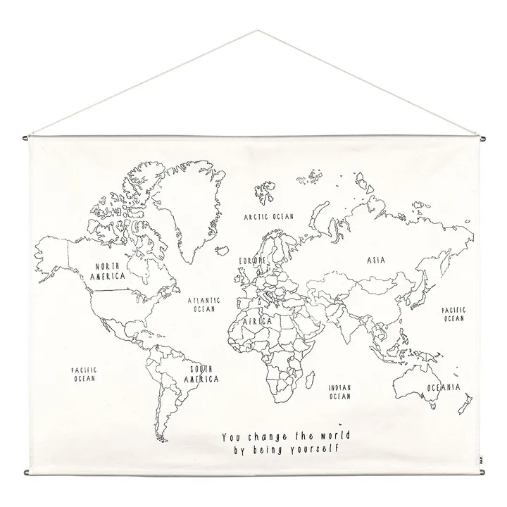 Poster à broder World Map- Image produit n°0