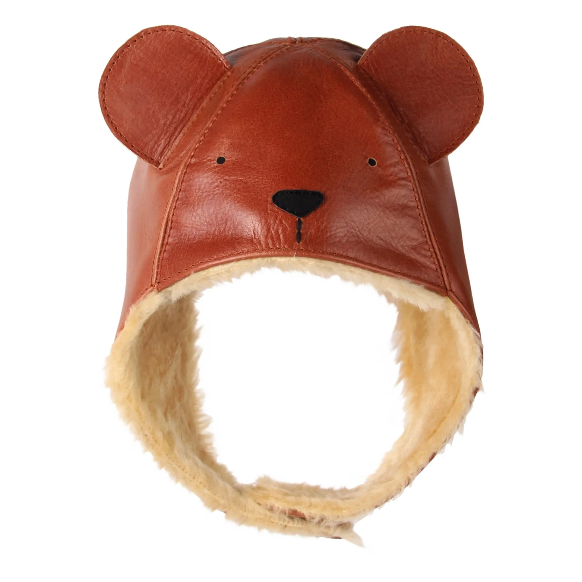 Donsje Cognac Kapi Bear Trapper Hat