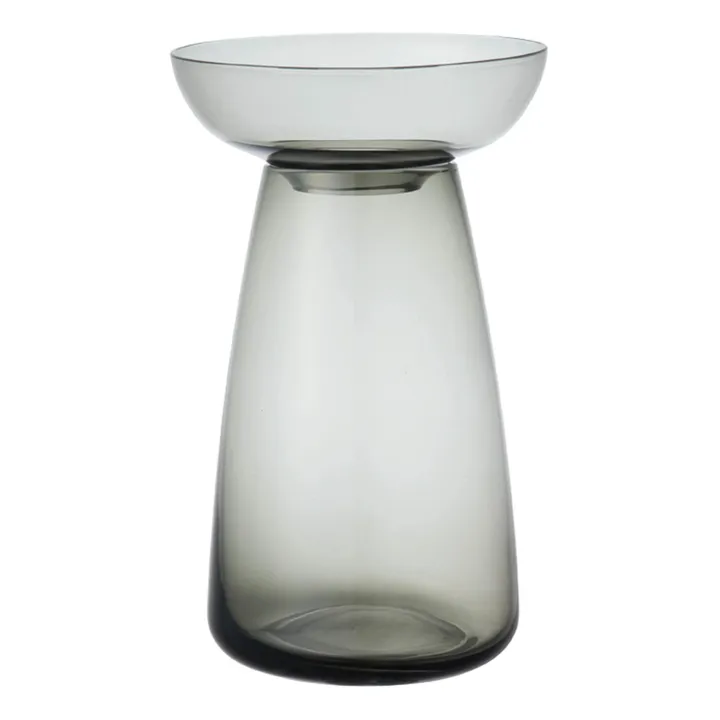 Aquaculture Glass Vase | Grey- Product image n°0
