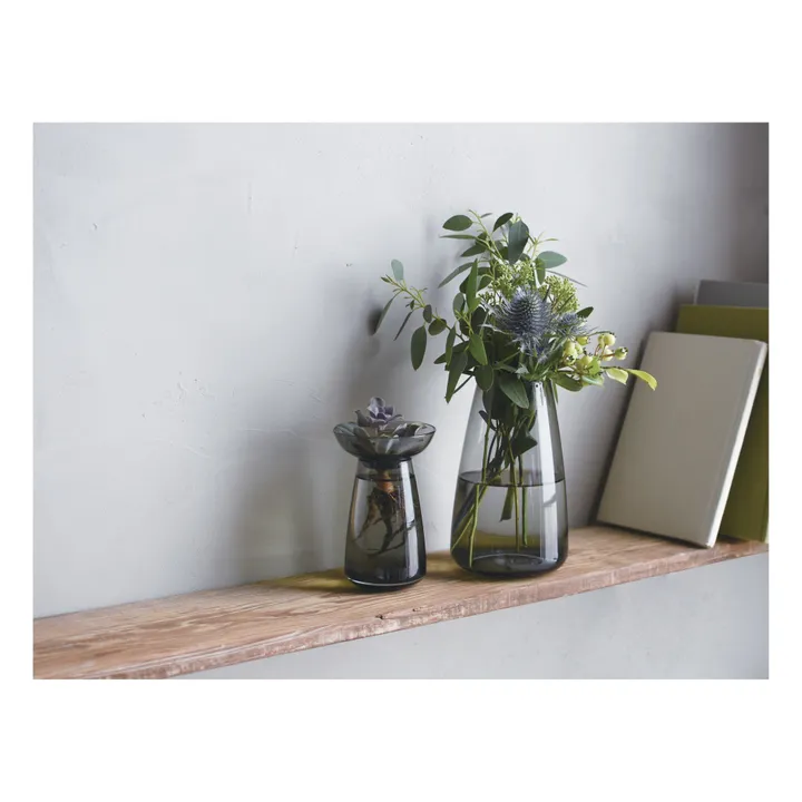 Aquaculture Glass Vase | Grey- Product image n°1