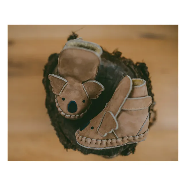 Chaussons Fourrés Koala Kapi | Beige