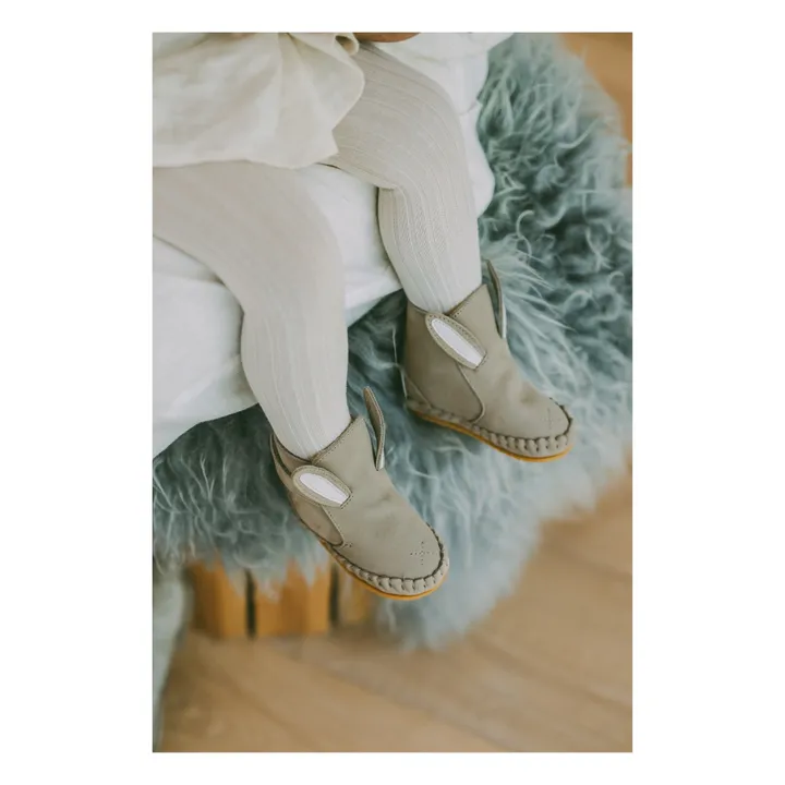 Chaussons Fourrés Lapin Kapi | Gris taupe- Image produit n°1