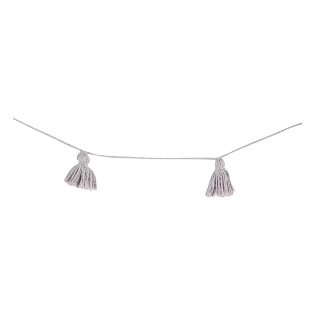 Pompom Garland | Light grey