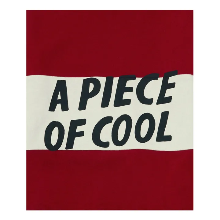 Sudadera Tiras Asimetricas Piece of Cool | Rojo carmin- Imagen del producto n°1